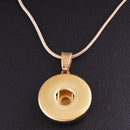Gold Pendant Sandy Snap Interchangeable Charm Necklace