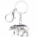 Enamel Alloy Multi-Colored Polar Bear Key Chain / Handbag Charm