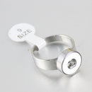 Stainless Steel Sandy Snap Interchangeable Charm Ring