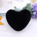 Fur Heart Key Chain / Purse Puff