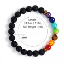 Aromatherapy 7 Chakra Lava Bracelet
