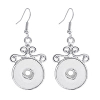 Sandy Snap Interchangeable Charm Earrings Drop Pendant Style