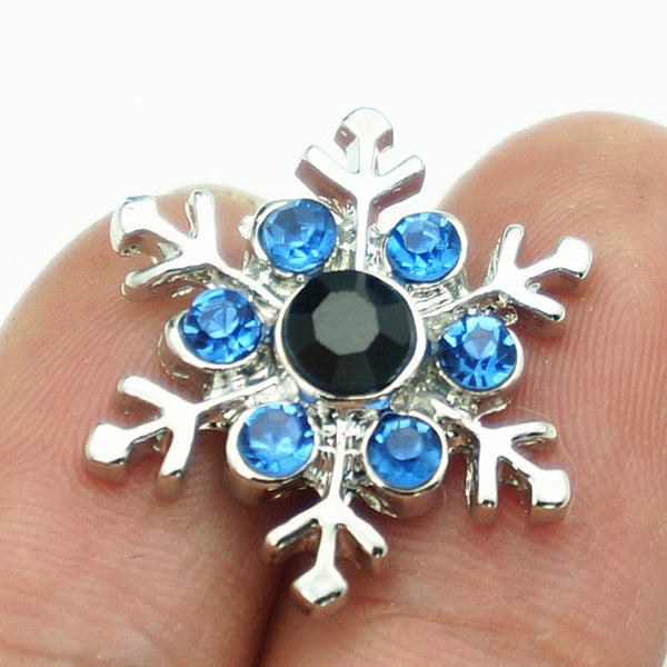 Jeweled Snowflake Sandy Snap Interchangeable Charm