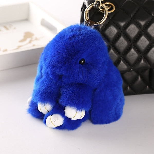 Fur Bunny Key Chain / Purse Puff