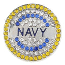 Armed Forces, Army, Navy, Air Force, Marines Bling Sandy Snap Interchangeable Charm