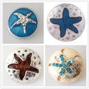 Starfish Enamel Sandy Snap Interchangeable Charms