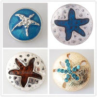 Starfish Enamel Sandy Snap Interchangeable Charms