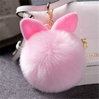 Fur Kitty Pom Pom Key Chain / Purse Puff