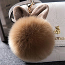 Fur Kitty Pom Pom Key Chain / Purse Puff