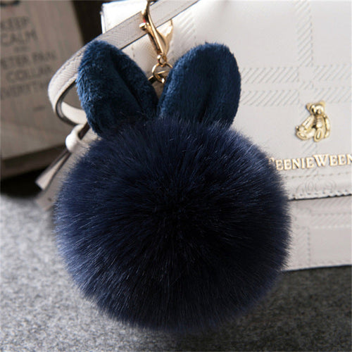 Fur Kitty Pom Pom Key Chain / Purse Puff