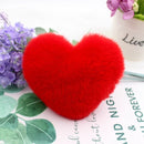 Fur Heart Key Chain / Purse Puff