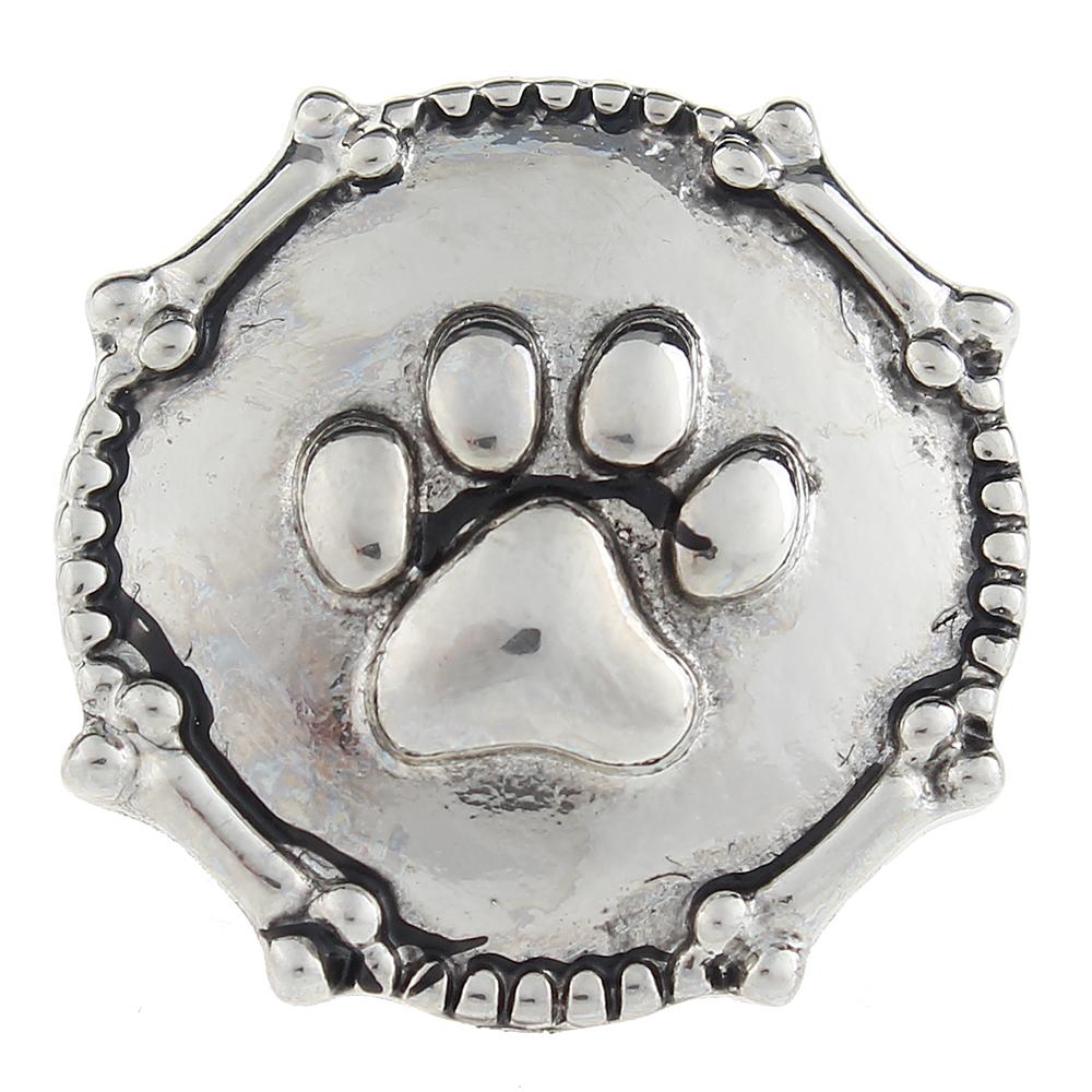 Dog or Cat Footprint Sandy Snap Interchangeable Charm