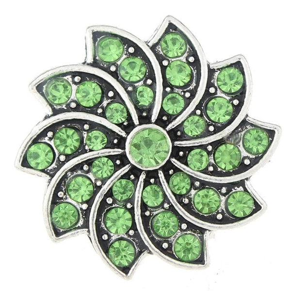 Jeweled Pinwheel Sandy Snap Interchangeable Charm