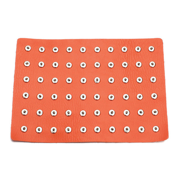 Leather Sandy Snap Interchangeable Charm Holder/Display Mat