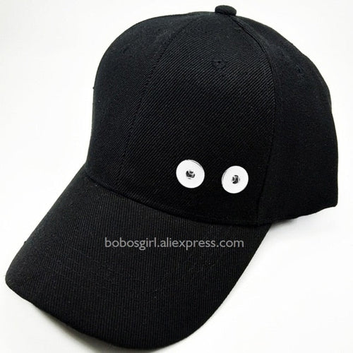 Multicolor Sandy Snap Interchangeable Charm Baseball Caps