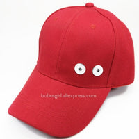 Multicolor Sandy Snap Interchangeable Charm Baseball Caps