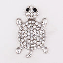 Crystal Rhinestone Turtle Sandy Snap Interchangeable Charm