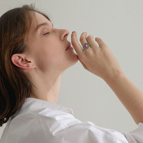 Sandy Snap Interchangeable Charm Ring