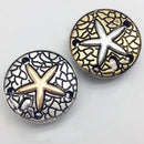 Metal Starfish Sandy Snap Interchangeable Charm