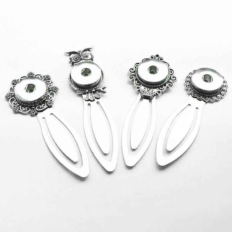 Sandy Snap Interchangeable Charm Vintage Style Bookmarks