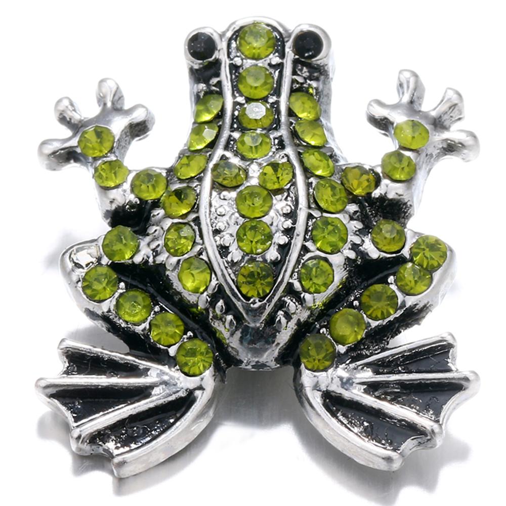 Jeweled Frog Sandy Snap Interchangeable Charm