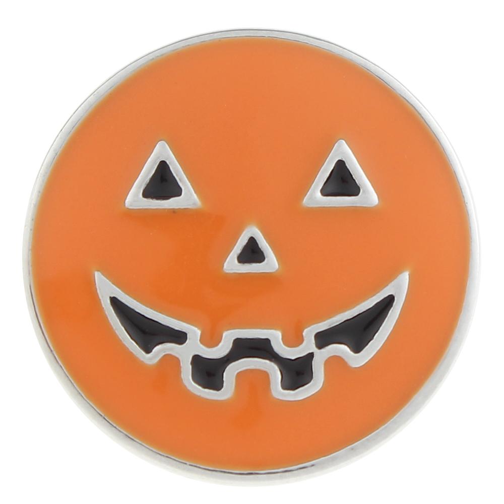 Smiling Jack-O-Lantern Sandy Snap Interchangeable Charm