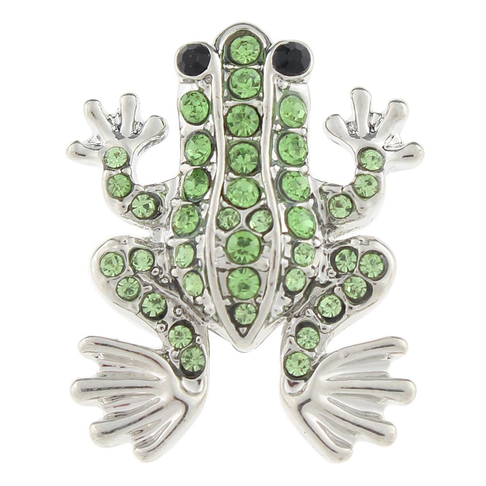 Green Crystal Frog Sandy Snap Interchangeable Charm