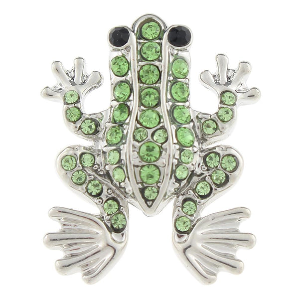 Green Crystal Frog Sandy Snap Interchangeable Charm