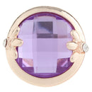 Crystal and Rose Gold Sandy Snap Interchangeable Charm