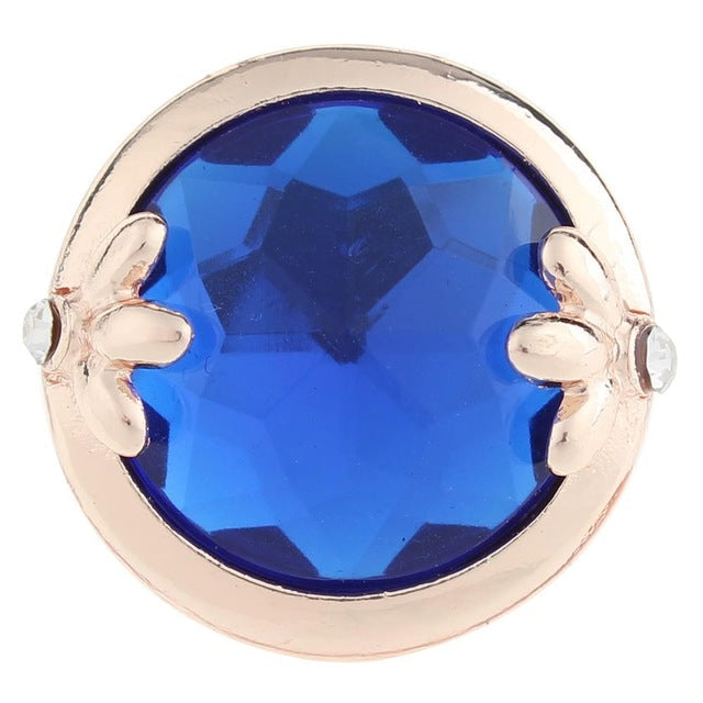 Crystal and Rose Gold Sandy Snap Interchangeable Charm