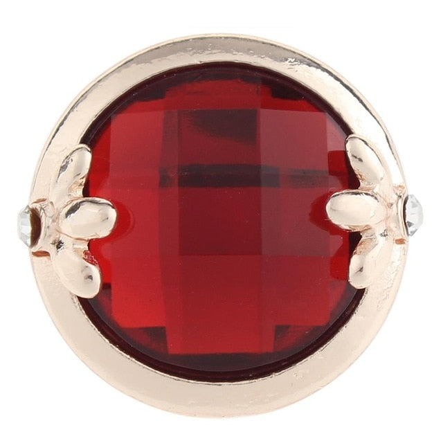 Crystal and Rose Gold Sandy Snap Interchangeable Charm