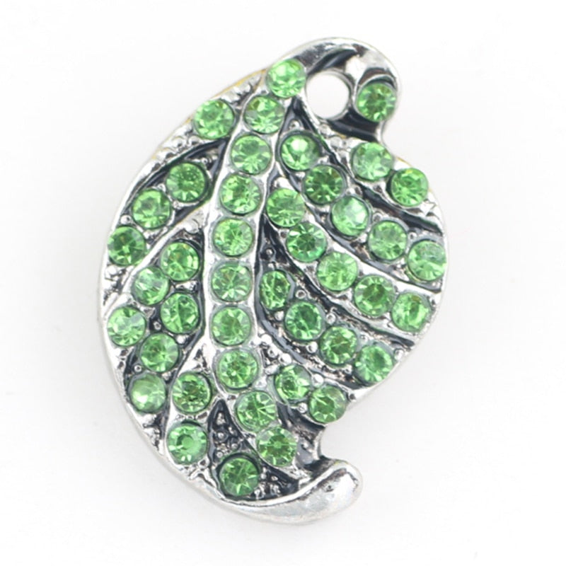 Green Leaf Sandy Snaps Interchangeable Charm