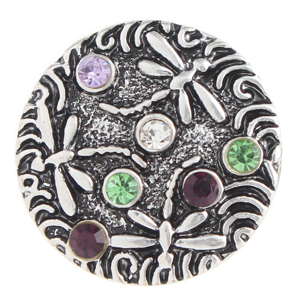 Dragonfly Bling Sandy Snap Interchangeable Charm