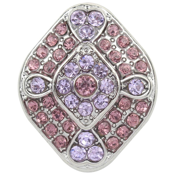Purple and Pink Hues Sandy Snap Interchangeable Charm