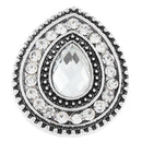 Tear Drop Crystal Sandy Snap Interchangeable Charm