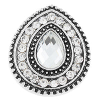 Tear Drop Crystal Sandy Snap Interchangeable Charm