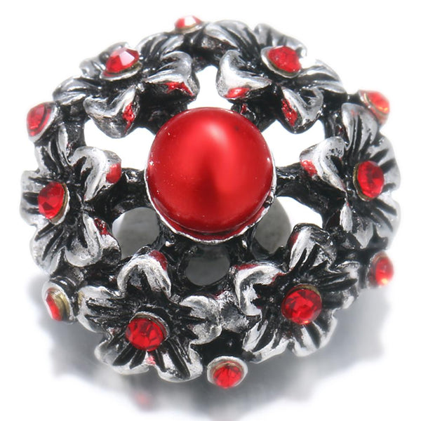 Trumpet Flower Red Sandy Snap Interchangeable Charm