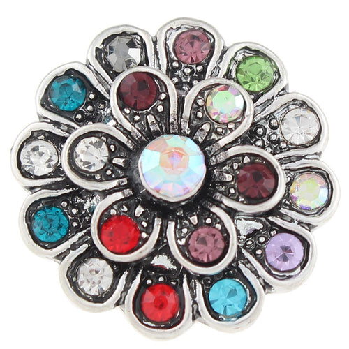 Jewel-Tone Crystal Sandy Snap Interchangeable Charm