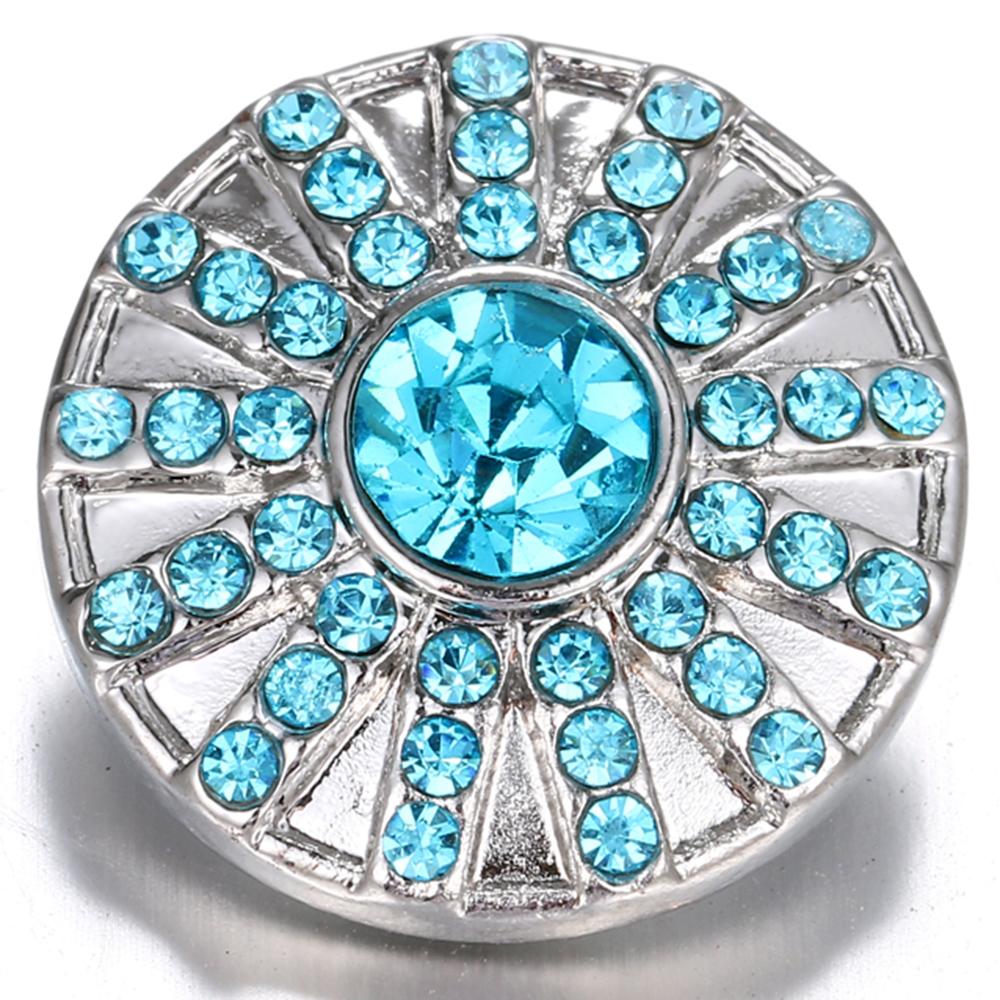 Sky Blue Design Sandy Snap Interchangeable Charm