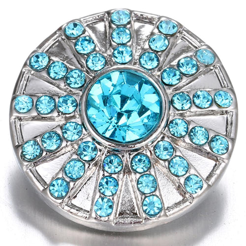 Sky Blue Design Sandy Snap Interchangeable Charm