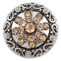 November Citrine Color Design Sandy Snap Interchangeable Charm