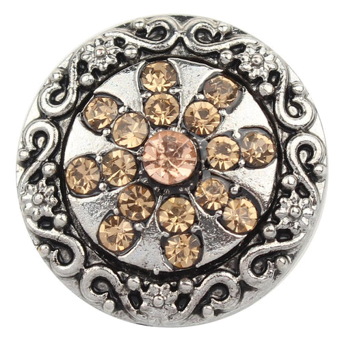 November Citrine Color Design Sandy Snap Interchangeable Charm