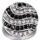 Art Design Black and White Sandy Snap Interchangeable Charm