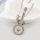 Silver Guitar Sandy Snap Interchangeable Charm Necklace