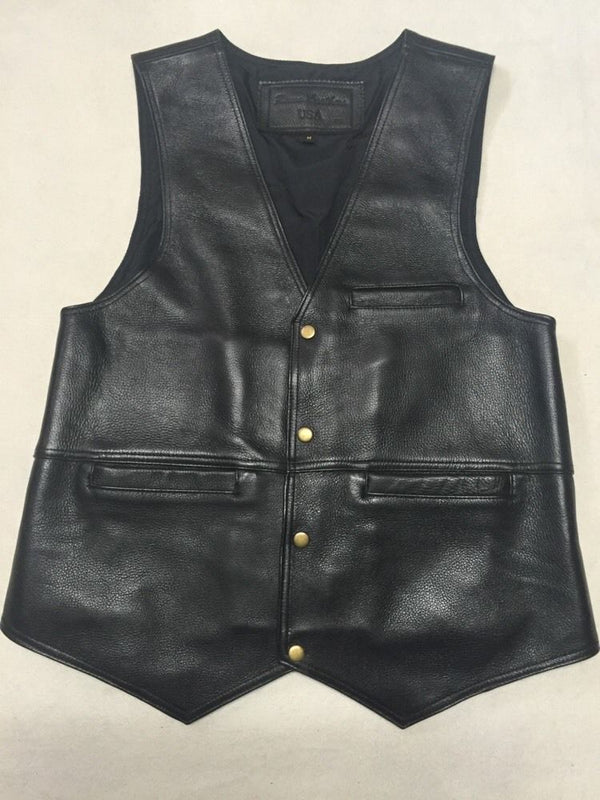 Concealed Carry Roma Leather Concealment Vest #9903